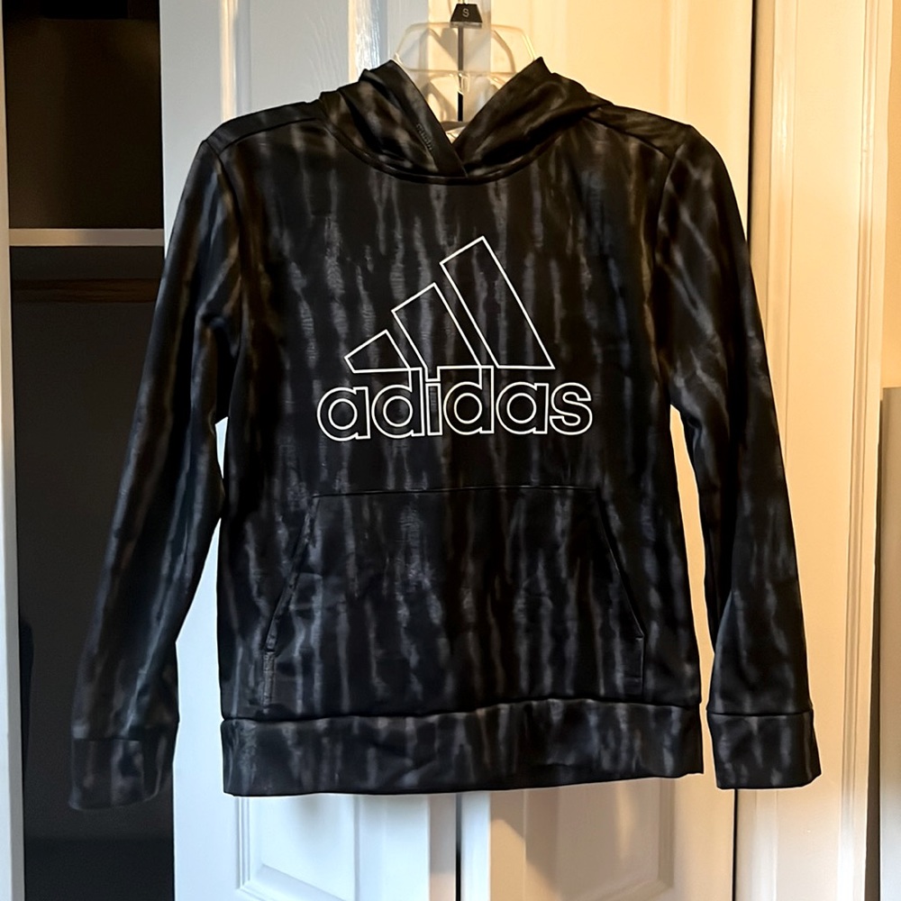 Adidas boys flannel-lined hoodie